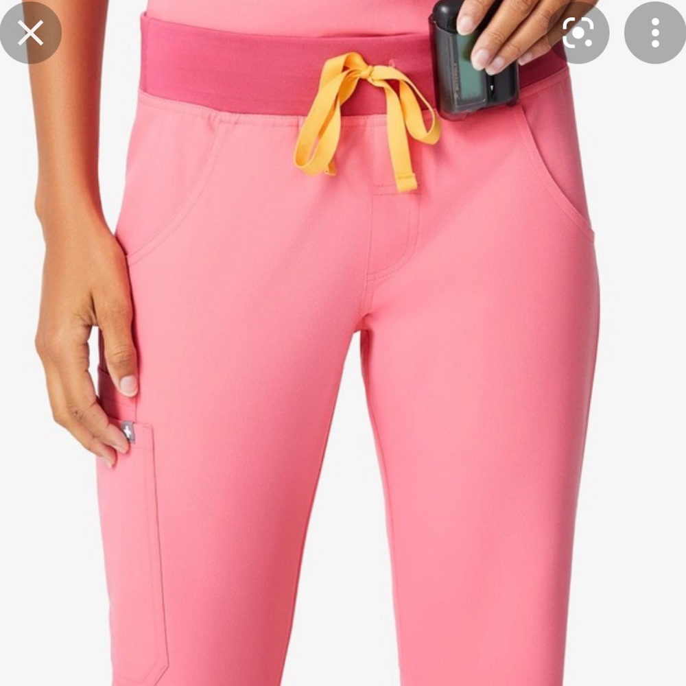 FIGS Neon pink XS kade pants
